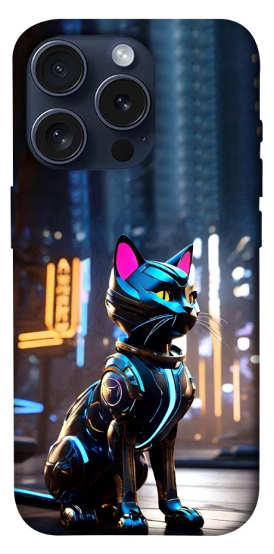Чехол на Apple iPhone 15 Pro (6.1") Cyber cat фото 1 из 1