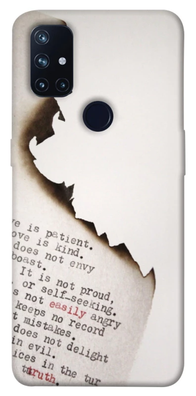 Чохол на OnePlus Nord N10 5G Вірші фото 1 з 1