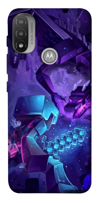 Чохол на Motorola Moto E20 Minecraft dragon фото 1 з 1