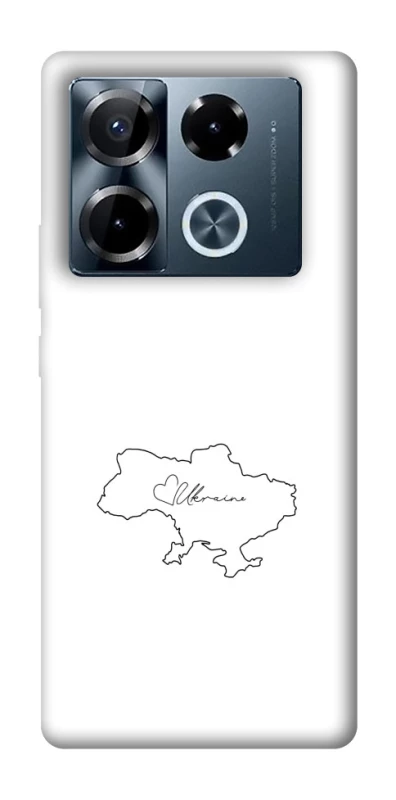 Чохол на Infinix Note 40 Pro 4G Ukraine map фото 1 з 1