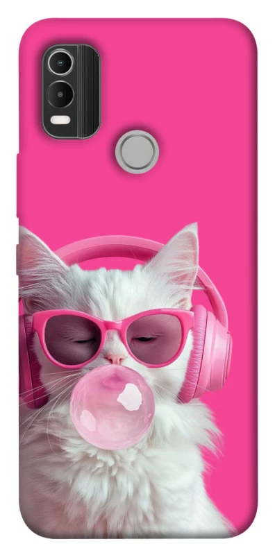 Чехол на Nokia C21 Plus Pink kitty фото 1 из 1