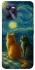 Чохол на Realme C35 Cats under the stars фото 1 з 1