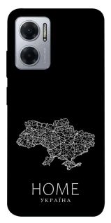 Чохол на Xiaomi Redmi Note 11E Ukraine black map фото 1 Чохол на Xiaomi Redmi Note 11E Ukraine black map фото 1 з 1