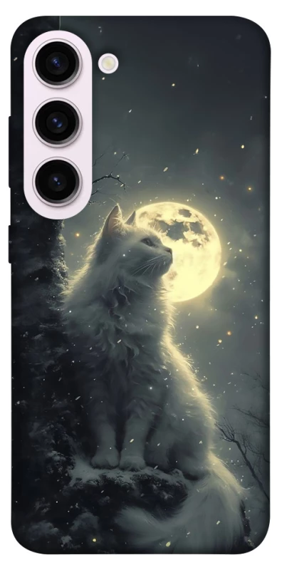 Чохол на Samsung Galaxy S23+ Кіт під місяцем фото 1 з 1