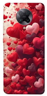 Чехол на Xiaomi Redmi K30 Pro / Poco F2 Pro Many hearts фото 1 из 1