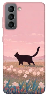 Чохол на Samsung Galaxy S21 FE cat on a field фото 1 з 1