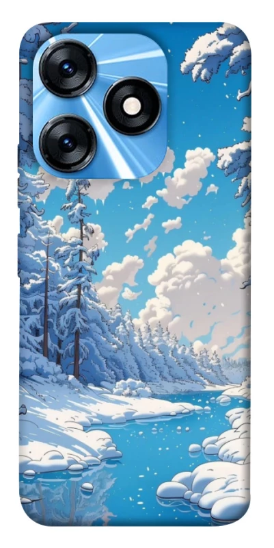 Чехол на TECNO Spark 10 Winter art фото 1 из 1