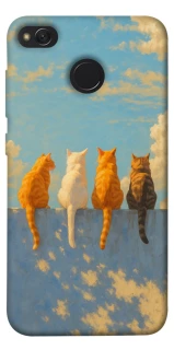 Чехол на Xiaomi Redmi 4X cats on wall фото 1 из 1