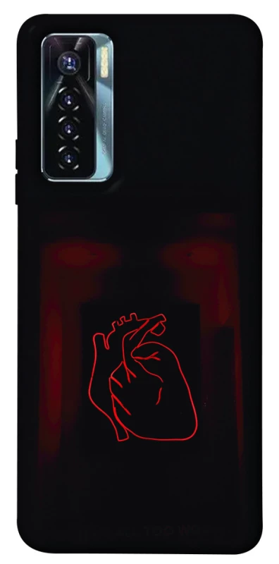 Чехол на TECNO Camon 17 Pro Красное сердце фото 1 из 1