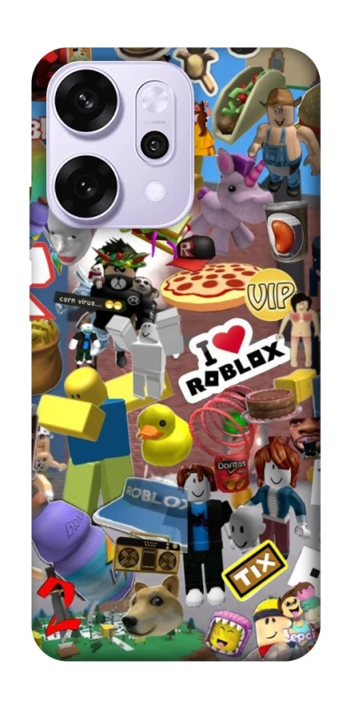 Чехол на Oppo Reno 14 Pro Roblox collage ver.5 фото 1 из 1