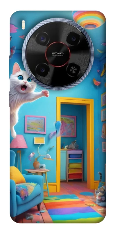 Чехол на ZTE Blade V70 Max crazy cat фото 1 из 1
