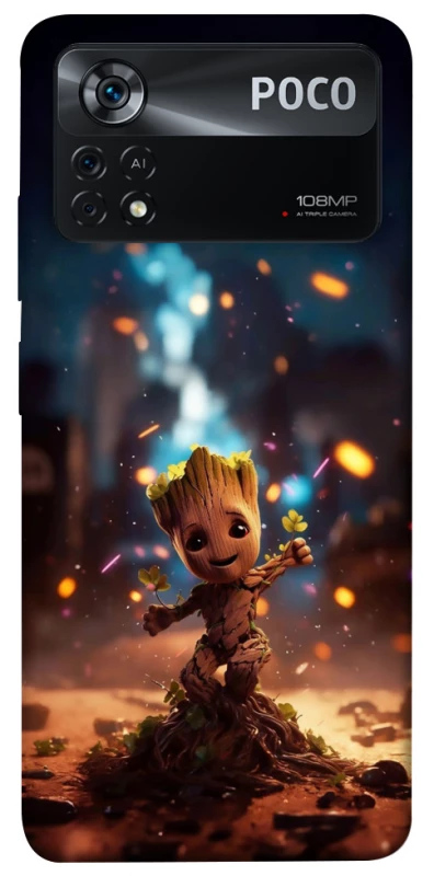 Чохол на Xiaomi Poco X4 Pro 5G Baby Groot v3 фото 1 з 1