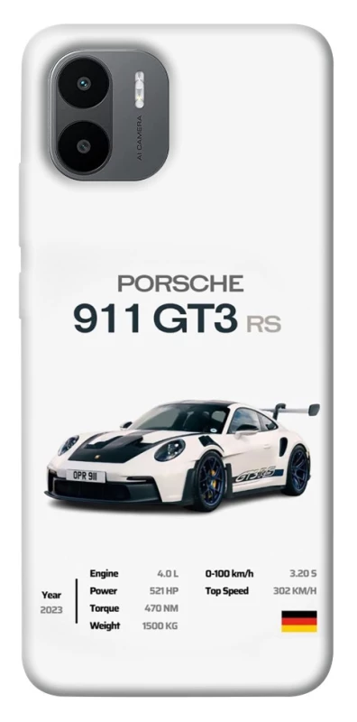 Чехол на Xiaomi Redmi A1+ / Poco C50 / A2+ Porsche 911 GT3 фото 1 из 1