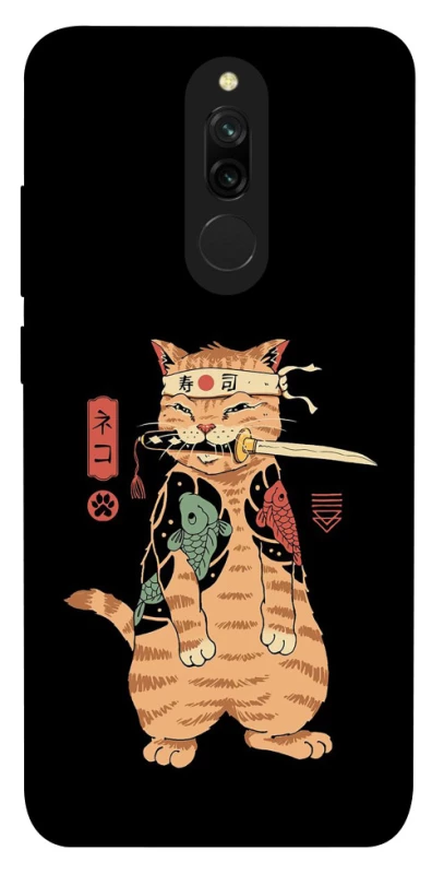 Чохол на Xiaomi Redmi 8 Кіт-самурай фото 1 з 1