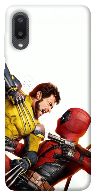 Чохол на Samsung Galaxy A02 Deadpool and Wolverine фото 1 з 1