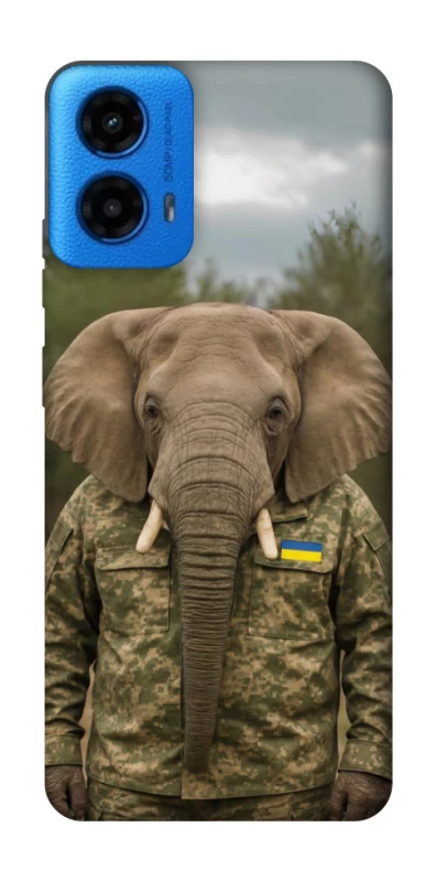 Чехол на Motorola Moto G45 Слон защитник фото 1 из 1