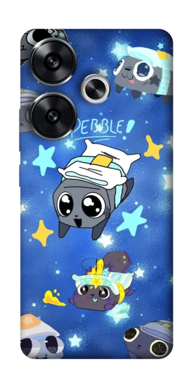 Чохол на Xiaomi Poco F6 Pebble kitten stars фото 1 з 1