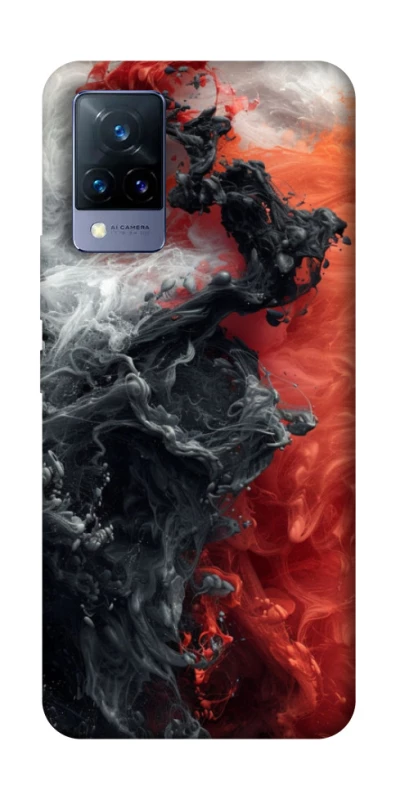 Чохол на Vivo V21 Black and Red фото 1 з 1