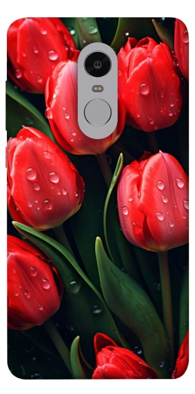 Чохол на Xiaomi Redmi Note 4X / Note 4 (Snapdragon) Червоні тюльпани фото 1 з 1