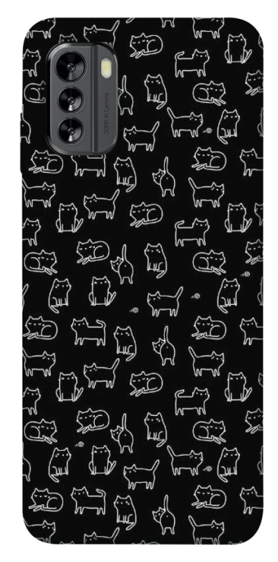 Чохол на Nokia G60 Black Cats фото 1 з 1