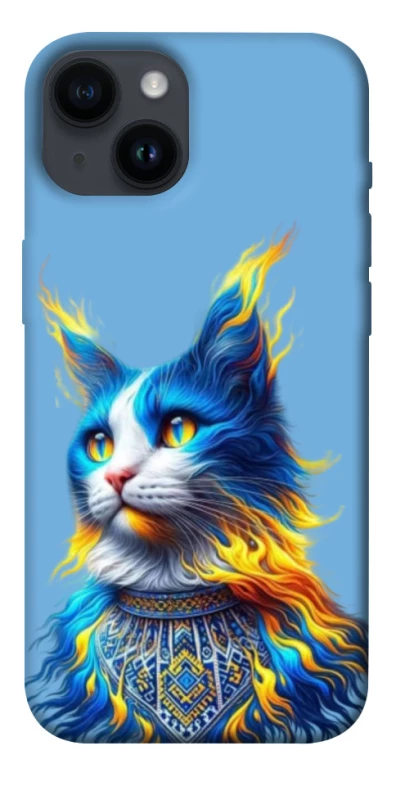 Чехол на Apple iPhone 14 (6.1") Кот патриот фото 1 из 1