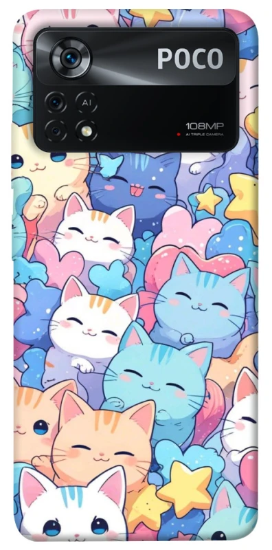 Чехол на Xiaomi Poco X4 Pro 5G Funny Kittens ver.3 фото 1 из 1