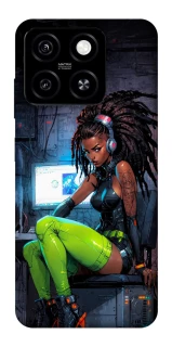 Чехол на ZTE Blade A55 4G Cyber girl фото 1 из 1