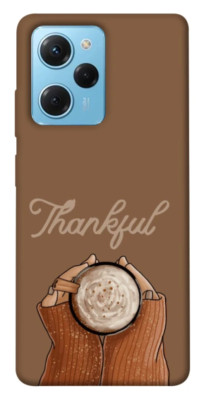 Чохол на Xiaomi Poco X5 Pro 5G Thankful coffee фото 1 з 1