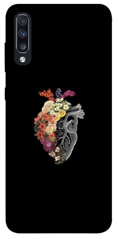 Чохол на Samsung Galaxy A70 (A705F) Heart with flowers фото 1 з 1