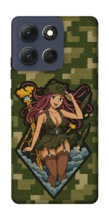 Чехол на Motorola Moto G86 Military Waifu фото 1 из 1