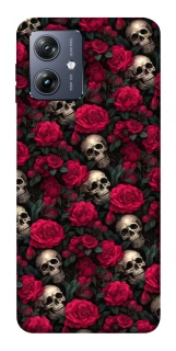 Чохол на Motorola Moto G54 Черепа та рози фото 1 Чохол на Motorola Moto G54 Черепа та рози фото 1 з 1