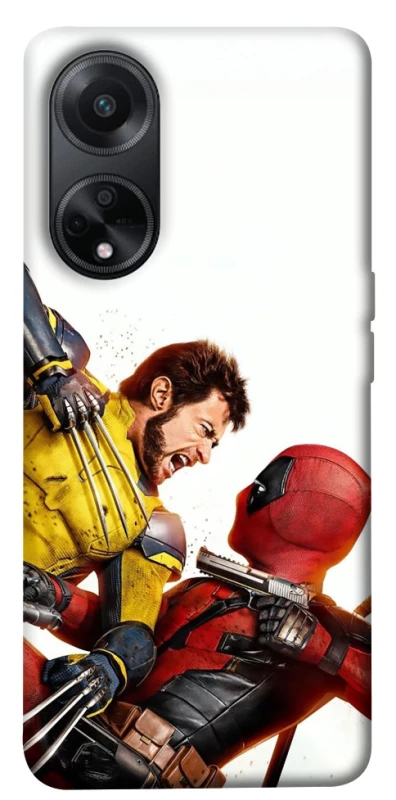 Чехол на Oppo A98 Deadpool and Wolverine фото 1 из 1