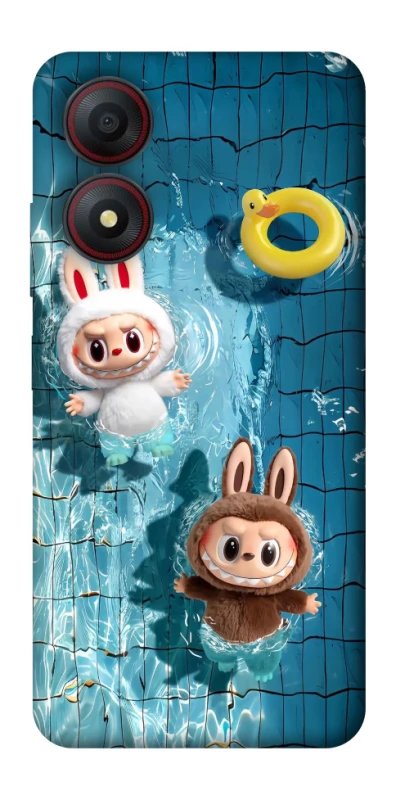Чехол на ZTE Blade A34 4G Labubu in the pool фото 1 из 1