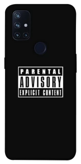 Чохол на OnePlus Nord N10 5G Parental Advisory Label фото 1 Чохол на OnePlus Nord N10 5G Parental Advisory Label фото 1 з 1