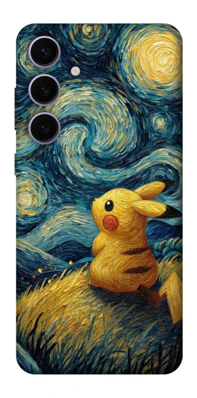 Чохол на Samsung Galaxy S25+ Pikachu and Van Gogh фото 1 з 1