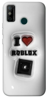 Чохол на TECNO Spark 6 Go I love Roblox фото 1 з 1