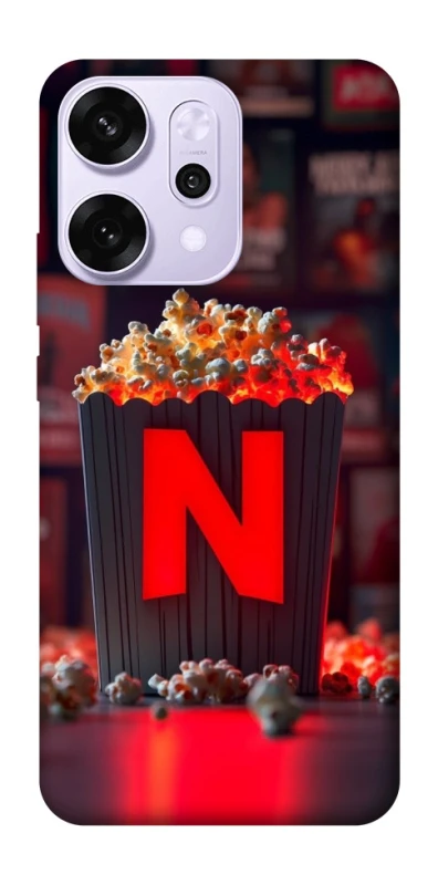Чохол на Oppo Reno 14 Pro Netflix and popcorn фото 1 з 1