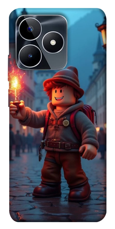 Чехол на Realme C53 Roblox Fire Logo Blue Flames фото 1 из 1