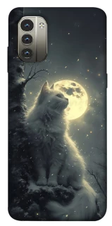 Чехол на Nokia G11 Кот под луной фото 1 из 1