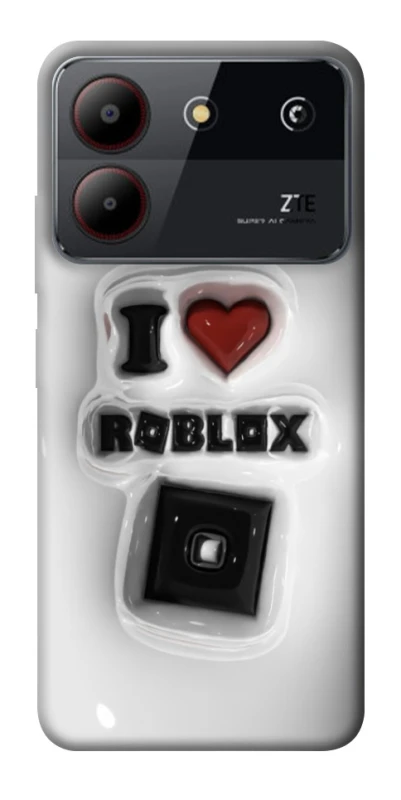Чохол на ZTE Blade A54 4G I love Roblox фото 1 з 1