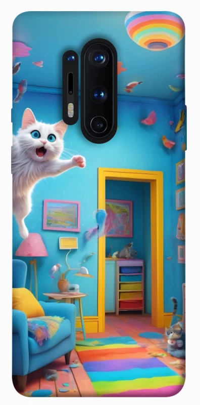 Чохол на OnePlus 8 Pro crazy cat фото 1 з 1