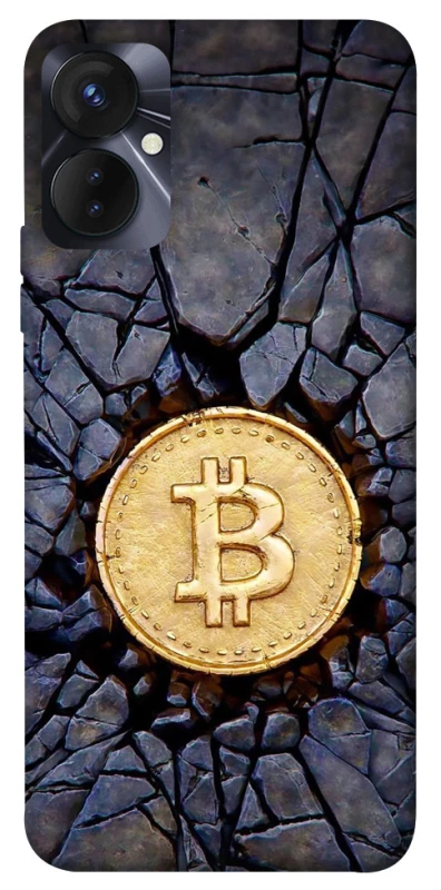 Чехол на TECNO Spark 9 Pro (KH7n) Bitcoin cracks фото 1 из 1