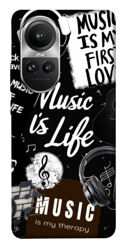 Чохол на Oppo Reno 10 Music is Life фото 1 з 1
