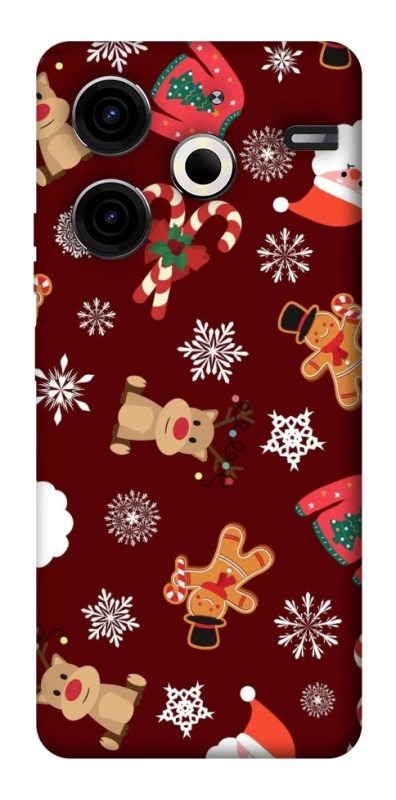 Чехол на TECNO Pova 6 Neo (LI6) Новогодний v6 фото 1 из 1