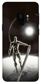Чехол на Samsung Galaxy S9 Серебряный сёрфер фото 1 из 1