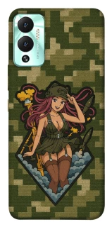 Чохол на Infinix Hot 12 Play Military Waifu фото 1 з 1