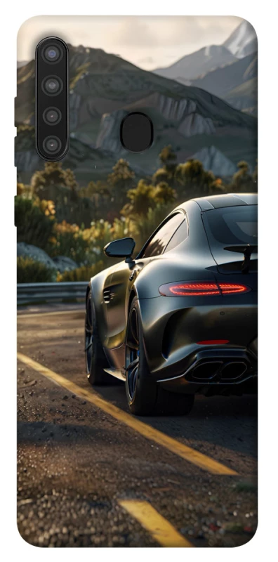 Чохол на Samsung Galaxy A21 Car in the mountains фото 1 з 1