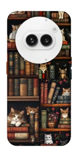Чехол на Nothing Phone (2a) Cats & Books фото 1 из 1