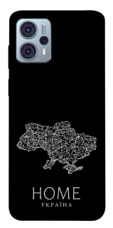 Чохол на Motorola Moto G23 Ukraine black map фото 1 Чохол на Motorola Moto G23 Ukraine black map фото 1 з 1