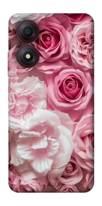 Чохол на ZTE Blade A34 4G Рожеві Квіти фото 1 з 1